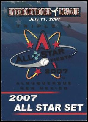 2007 Choice International League All Stars 01 2007 IL All-Stars Game Cover Card